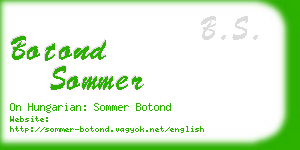 botond sommer business card